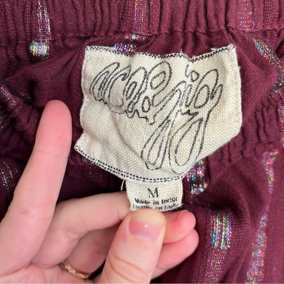 RARE ace & jig cotton skirt with iridescent rainbow stripe - incense fabric - Picture 8 of 15